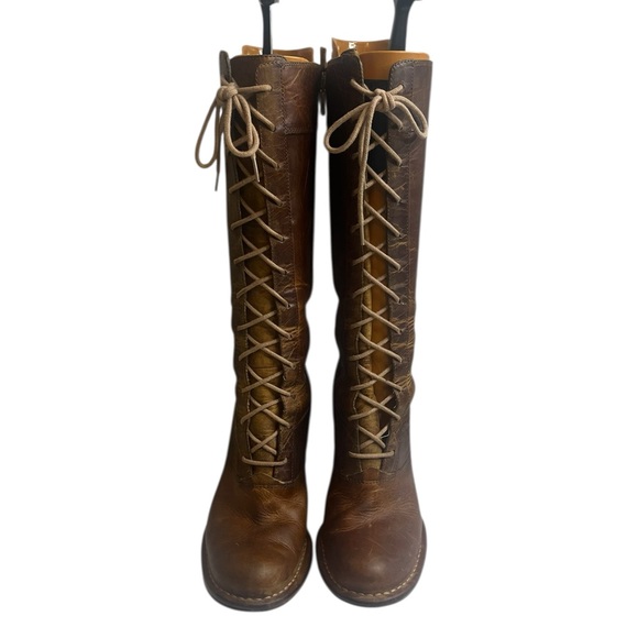 Frye Shoes - Frye Village Lace Women Distress Leather Boots Size 7M